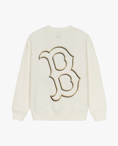  MLB - Áo sweatshirt unisex cổ tròn tay dài Basic Mega Logo Over Fit 