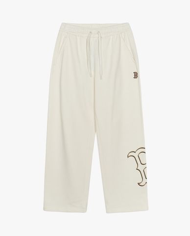  MLB - Quần dài unisex ống rộng lưng thun Basic Megalogo 