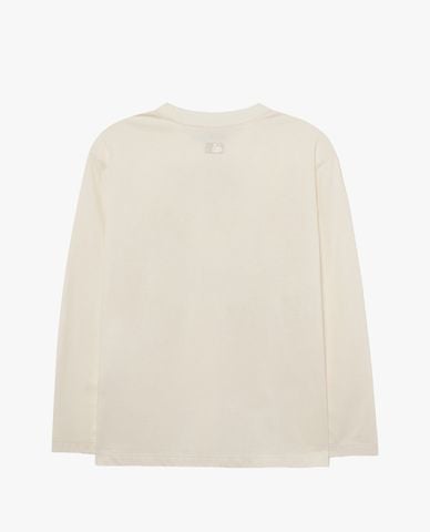  MLB - Áo thun unisex cổ tròn tay dài phom suông thời trang 