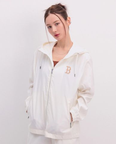  MLB - Áo khoác unisex phối mũ tay dài Classic Monogram Jacquard 