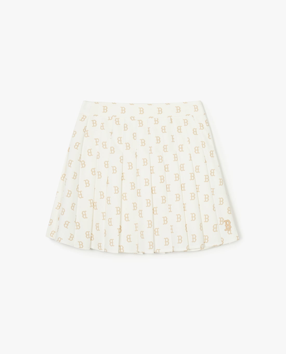 MLB - Chân váy xếp li mini Tone One Tone Print Monogram