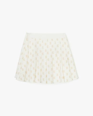  MLB - Chân váy xếp li mini Tone One Tone Print Monogram 
