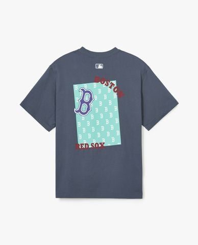  MLB - Áo thun unisex cổ tròn tay ngắn Mono Overfit 