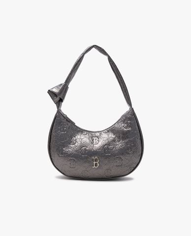  MLB - Túi đeo vai nữ Classic Mono Crack Embo Hobo 