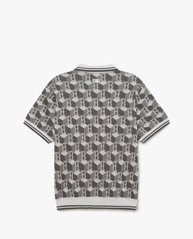  MLB - Áo polo unisex tay ngắn Cube Monogram All Over 