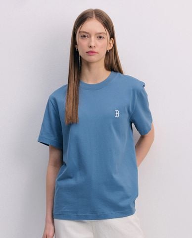  MLB - Áo thun unisex cổ tròn tay ngắn Basic Small Logo 