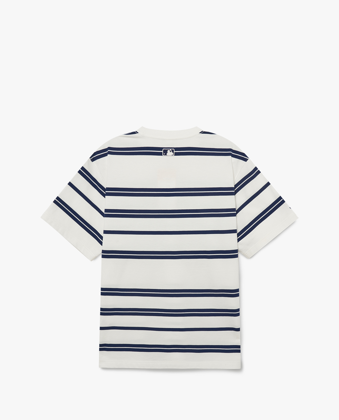 MLB - Áo thun unisex cổ tròn tay ngắn Varsity Stripe Overfit