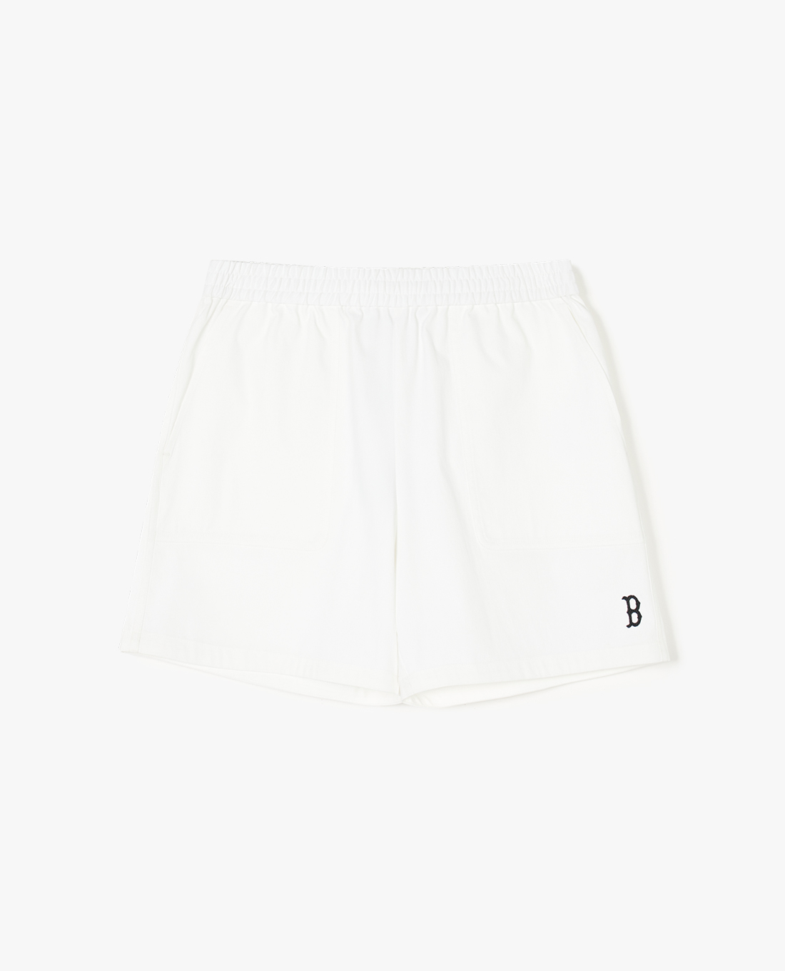MLB - Quần shorts nữ ống rộng lưng thun Basic Cotton Touch 4 Part