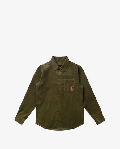  MLB - Áo sơ mi tay dài Corduroy Pocket Logo 