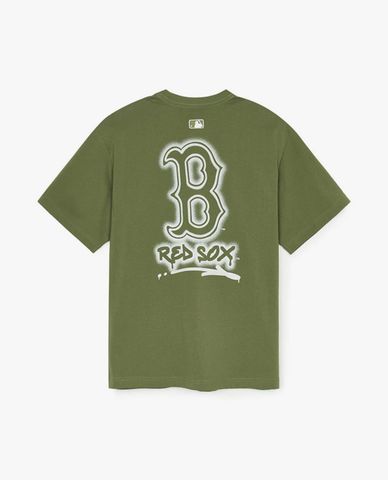  MLB - Áo thun unisex cổ tròn tay ngắn Basic Street Logo 