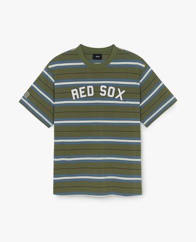  MLB - Áo thun unisex Varsity Stripe Overfit 