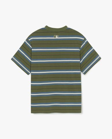  MLB - Áo thun unisex Varsity Stripe Overfit 