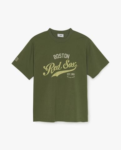  MLB - Áo thun unisex Varsity Vintage Graphic Overfit 