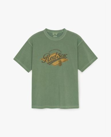  MLB - Áo thun unisex cổ tròn tay ngắn Varsity Vintage 