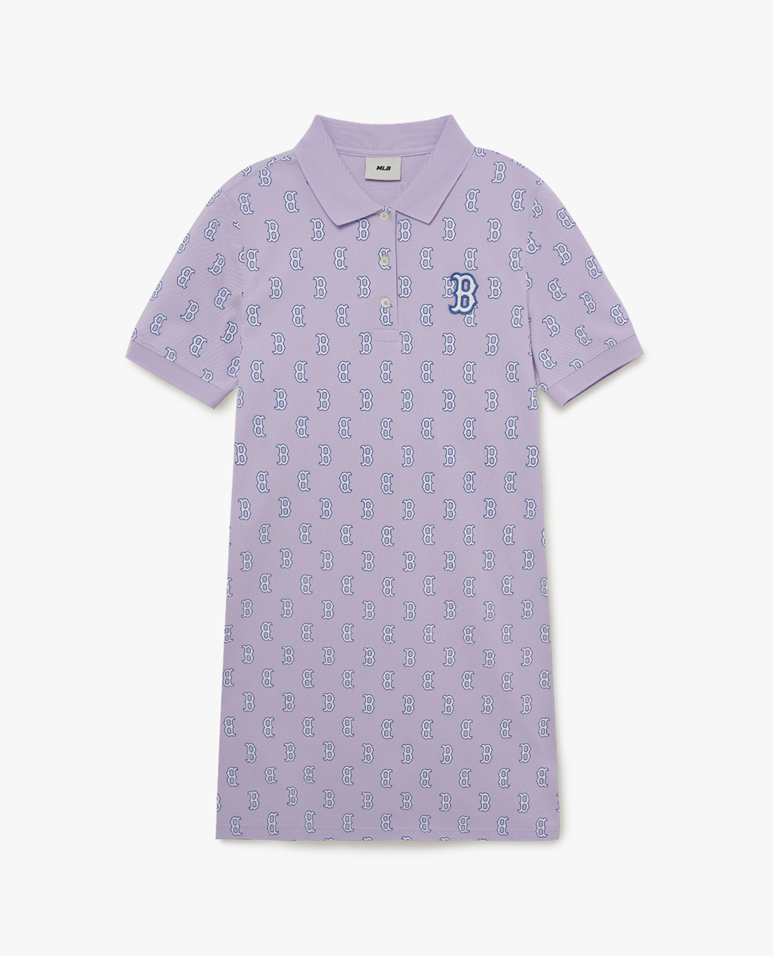MLB - Đầm polo mini tay ngắn Classic Monogram Collar Dress