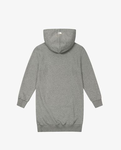  MLB - Đầm midi phối mũ phom suông tay dài Overfit 