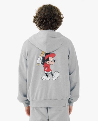  MLB - Áo hoodie phối zip hình Mickey MLB x Disney 