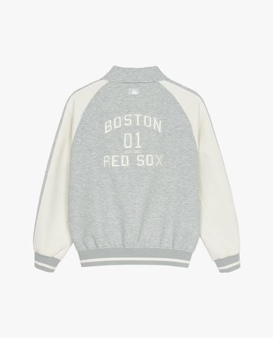  MLB - Áo khoác bóng chày unisex Jersey Collar Blocking Varsity 