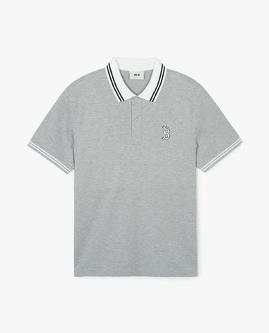  MLB - Áo polo unisex cổ bẻ tay ngắn Basic Color Comfortable Fit 