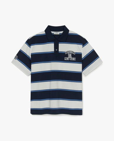  MLB - Áo polo unisex Varsity Stripe Overfit 