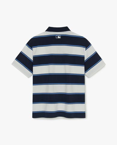  MLB - Áo polo unisex Varsity Stripe Overfit 