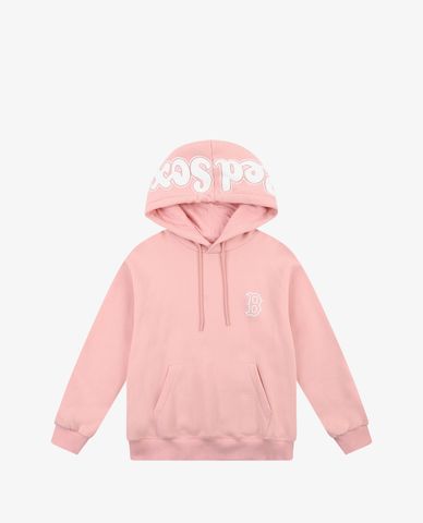  MLB - Áo hoodie tay dài phối mũ Printed Overfit 