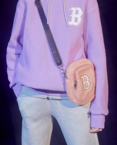  MLB - Túi đeo chéo hình vuông Wool Fleece Mini 