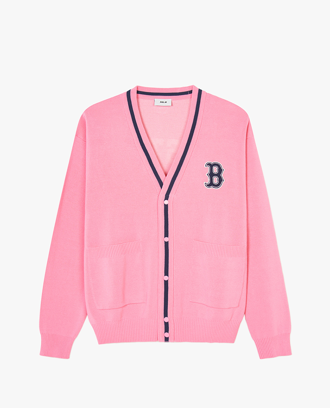 MLB - Áo khoác cardigan unisex cổ V tay dài Varsity Big Logo