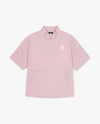  MLB - Áo khoác gió unisex cổ trụ tay ngắn Goffcore Anorak 