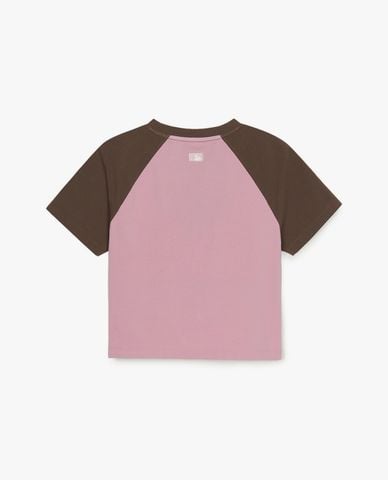  MLB - Áo croptop nữ cổ tròn tay ngắn Classic Varsity 