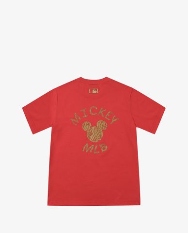  MLB - Áo thun cổ tròn ngắn tay MLB X Mickey Mouse 3Circle 