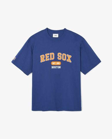  MLB - Áo thun unisex cổ tròn tay ngắn Varsity Overfit 