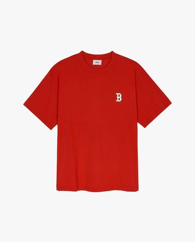  MLB - Áo thun unisex cổ tròn tay ngắn New Year Snake Cartoon Graphic 