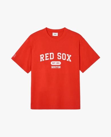  MLB - Áo thun unisex cổ tròn tay ngắn Varsity Overfit 