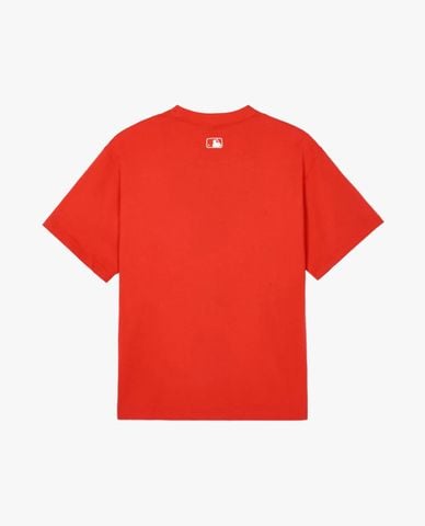  MLB - Áo thun unisex cổ tròn tay ngắn Varsity Overfit 