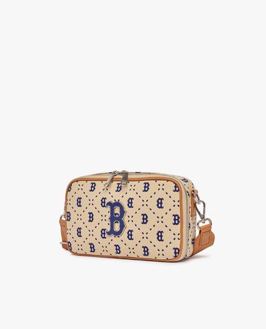  MLB - Túi đeo chéo unisex chữ nhật Diamond Monogram Jacquard 