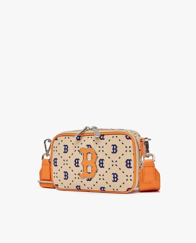  MLB - Túi đeo chéo unisex phom chữ nhật Monogram Jacquard 