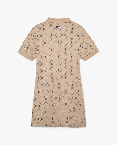  MLB - Đầm polo mini tay ngắn Dia Monogram Jaquard 