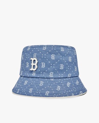  MLB - Nón bucket unisex Denim Diamond Monogram 