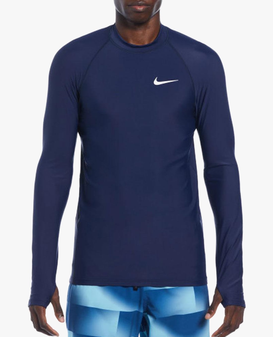 NIKE SWIM - Áo bơi nam cổ tròn tay dài Hydroguard