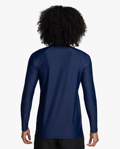  NIKE SWIM - Áo bơi nam cổ tròn tay dài phối zip 3D 