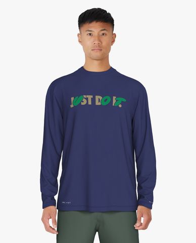  NIKE SWIM - Áo bơi nam cổ tròn tay dài Hydroguard 