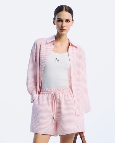  GIGI - Áo sơ mi cổ bẻ tay dài hiện đại 