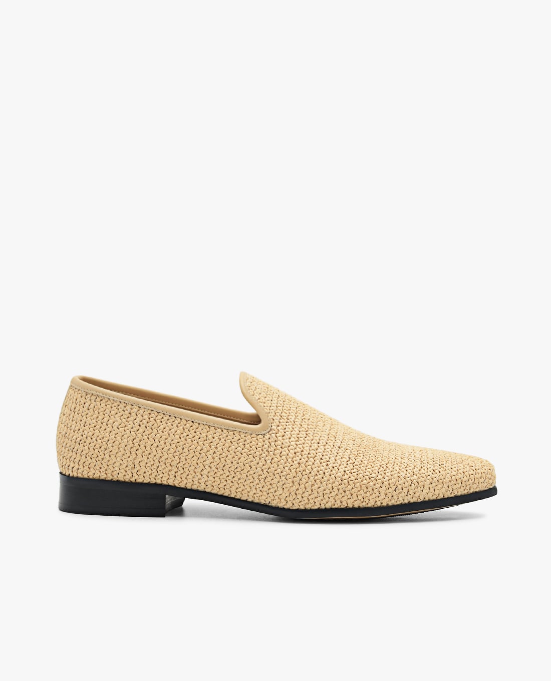 PEDRO - Giày lười nam mũi tròn Woven Raffia