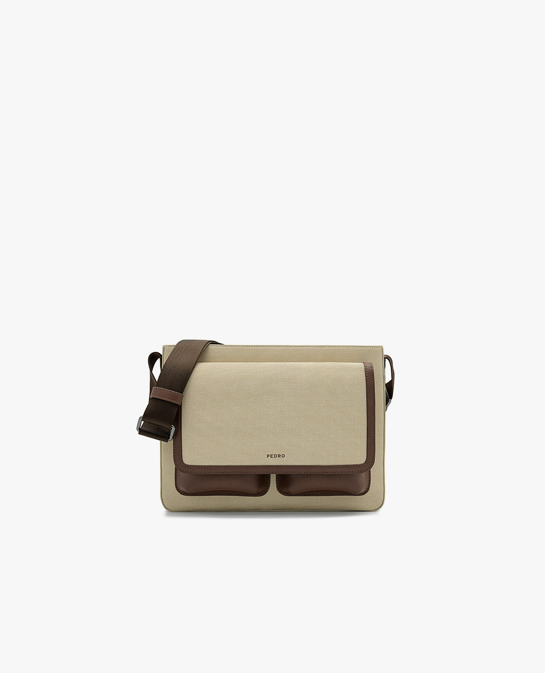 PEDRO - Túi đeo chéo nam phom chữ nhật nắp gập Mitchell Messenger