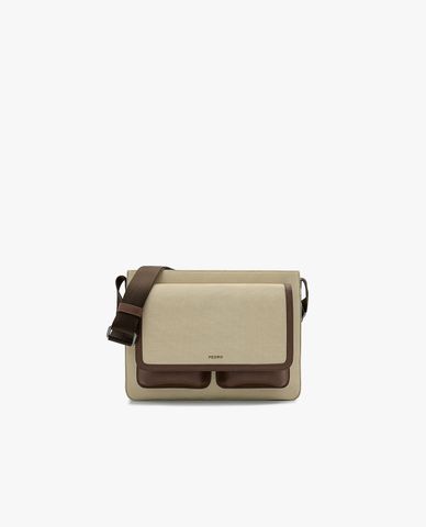  PEDRO - Túi đeo chéo nam phom chữ nhật nắp gập Mitchell Messenger 