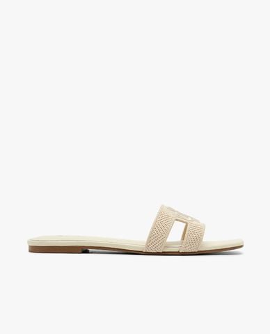  PEDRO - Dép nữ quai ngang đế thấp Knitted 