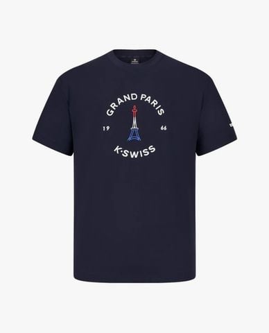  K-SWISS - Áo thun nam cổ tròn tay ngắn Grand Paris 