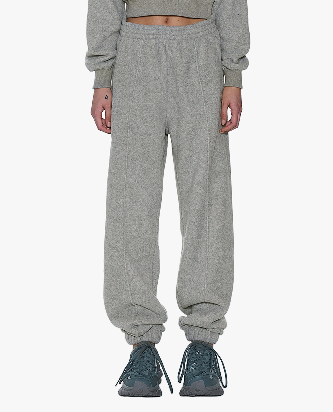 NERDY - Quần jogger nữ lưng thun Fleece