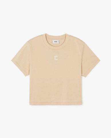  MLB - Áo croptop nữ cổ tròn tay ngắn Basic Small Logo 
